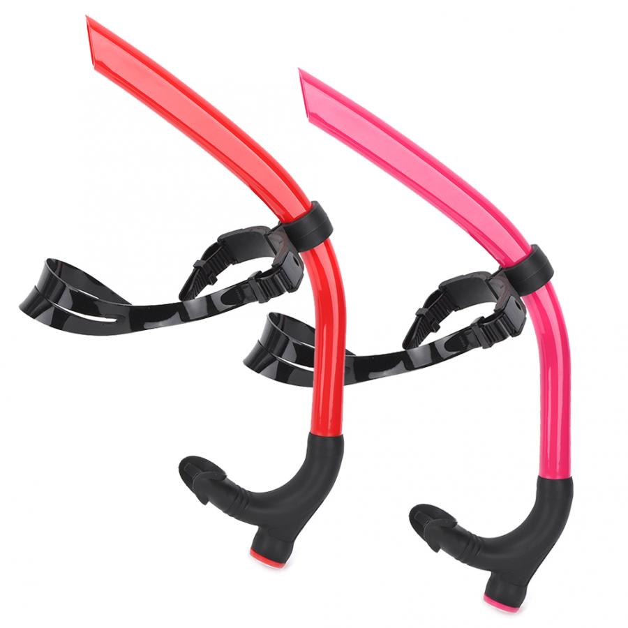 Front Snorkel Breathing Tube Detachable Swimming Scuba Snorkeling Diving Training Snorkel Freestyle Breaststroke