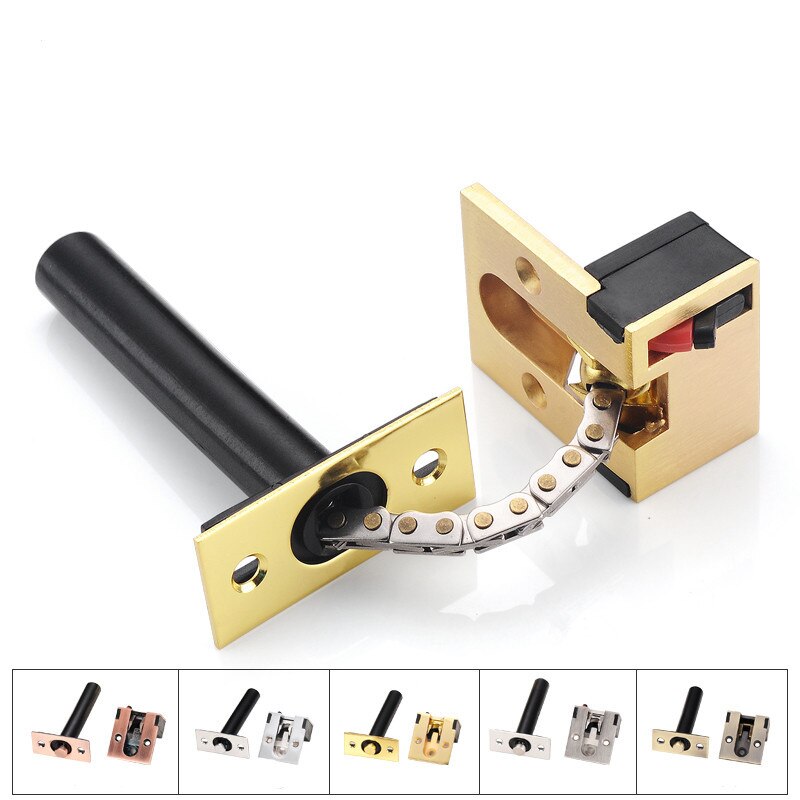 Verborgen Anti-Diefstal Slot Ketting Zinklegering Deur Bouten Deurslot Veiligheid Gesp Verborgen Kettingen Hotel Stealth Sloten Hardware fitting