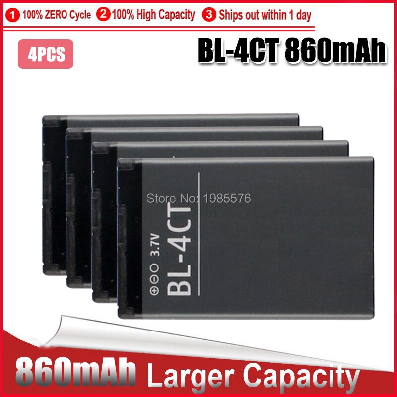 Recambio de batería de teléfono, BL-4CT BL4CT BL 4CT, para Nokia 860 5310 s 7310c 2720F 5630XM 6600F 6700 X3, 1-5 Uds.: 4pcs