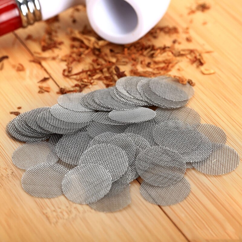 100Pcs Stainless Steel Disc Filter Mesh Shower Drain Hole Filter Faucet Pipe Anti-rust Filter Mesh Steel Wire Mesh Circular Mesh