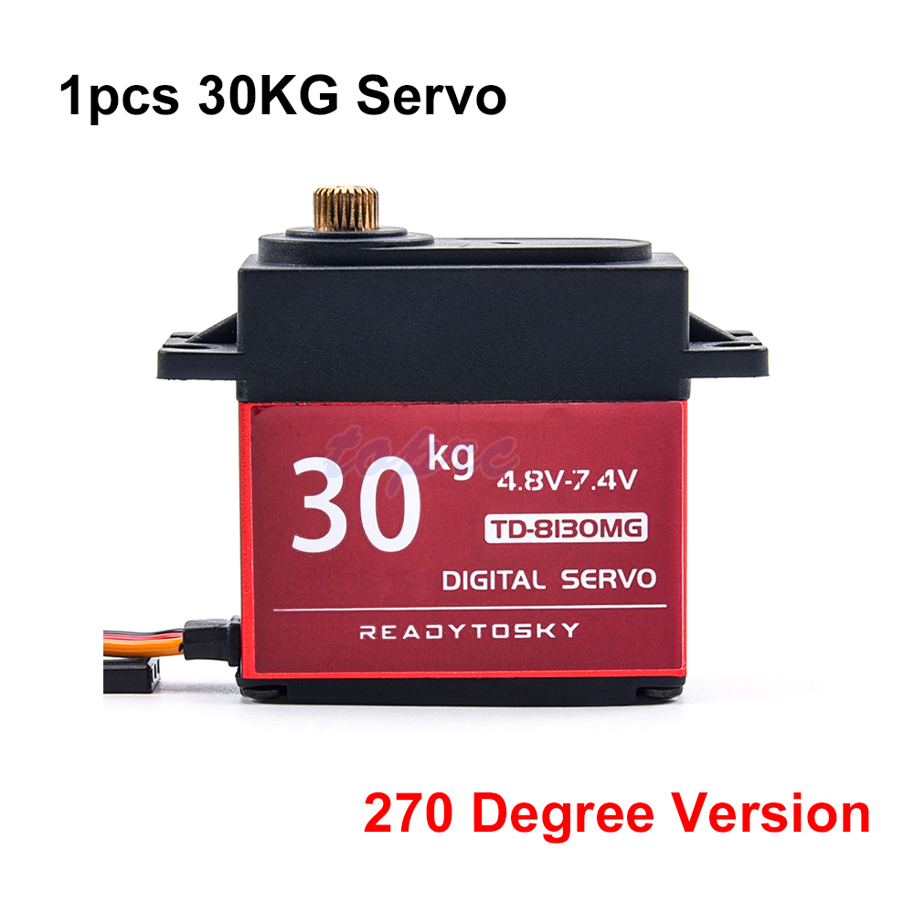 20/25/30KG 35KG 25T Wasserdichte Metall Getriebe Digital Servo Für RC Modelle 180/270/360 Grad aluminium Meta Für RC Auto Crawler: 30kg 270 Degree