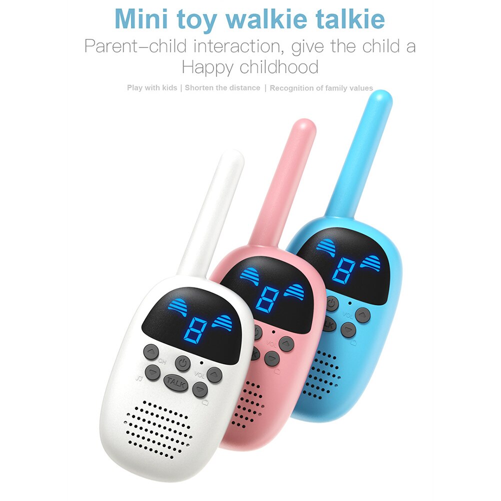 Walkie-talkies portables pour enfants, jeu d'interphone portatif sans fil, jouets parlants pour enfants, 1 paire