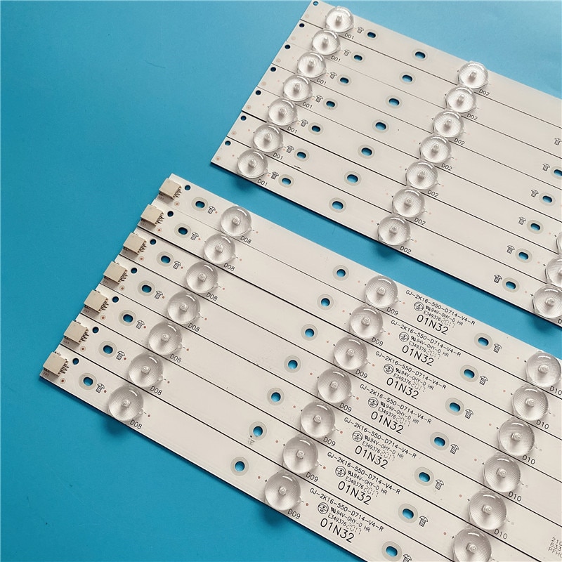 Podświetlenie LED dla 55PUS6501/12 55PUS6551/12 55PUS6561 55PUS6581 TPT550U2 GJ-2K16-550-D714-V4-L R LBM550M0701-KY-4 0 (R) (L)