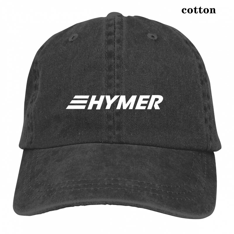 Hymer -sladies - Hymermobil Campervan motor-home mobile Baseball cap men women Trucker Hats adjustable cap: 3-Black