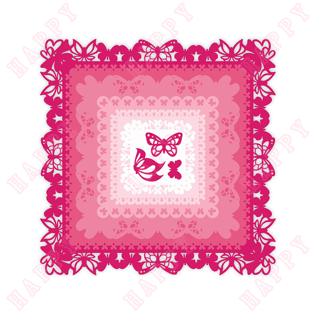 Sellos de ramo de flores, troqueles de corte de Metal para álbum de recortes DIY, tarjetas de papel, rectángulos, plantilla de grabado artesanal decorativa: Oro