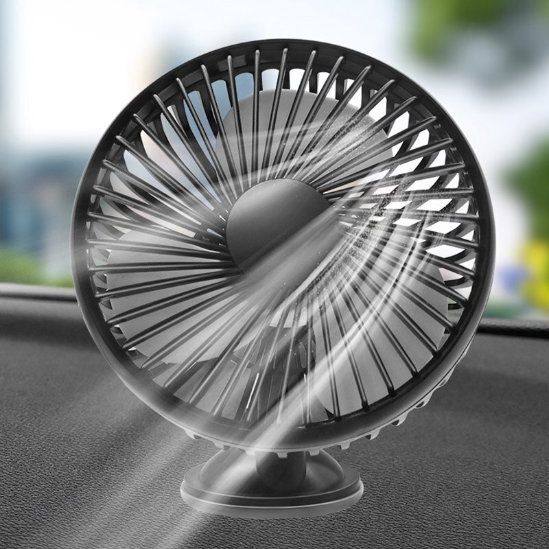 Nieuwe elektrische ventilator voor auto's, accessoires voor autokoeling, 12/24v universele ventilatoren met één kop voor thuiskantoor, harde wind, zomer