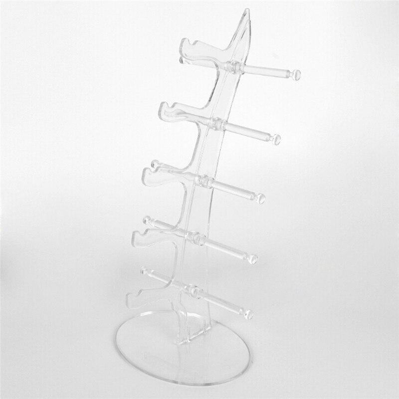 5 couches en plastique cadre présentoirs lunettes de soleil lunettes lunettes en plastique compteur montrant support support: 1