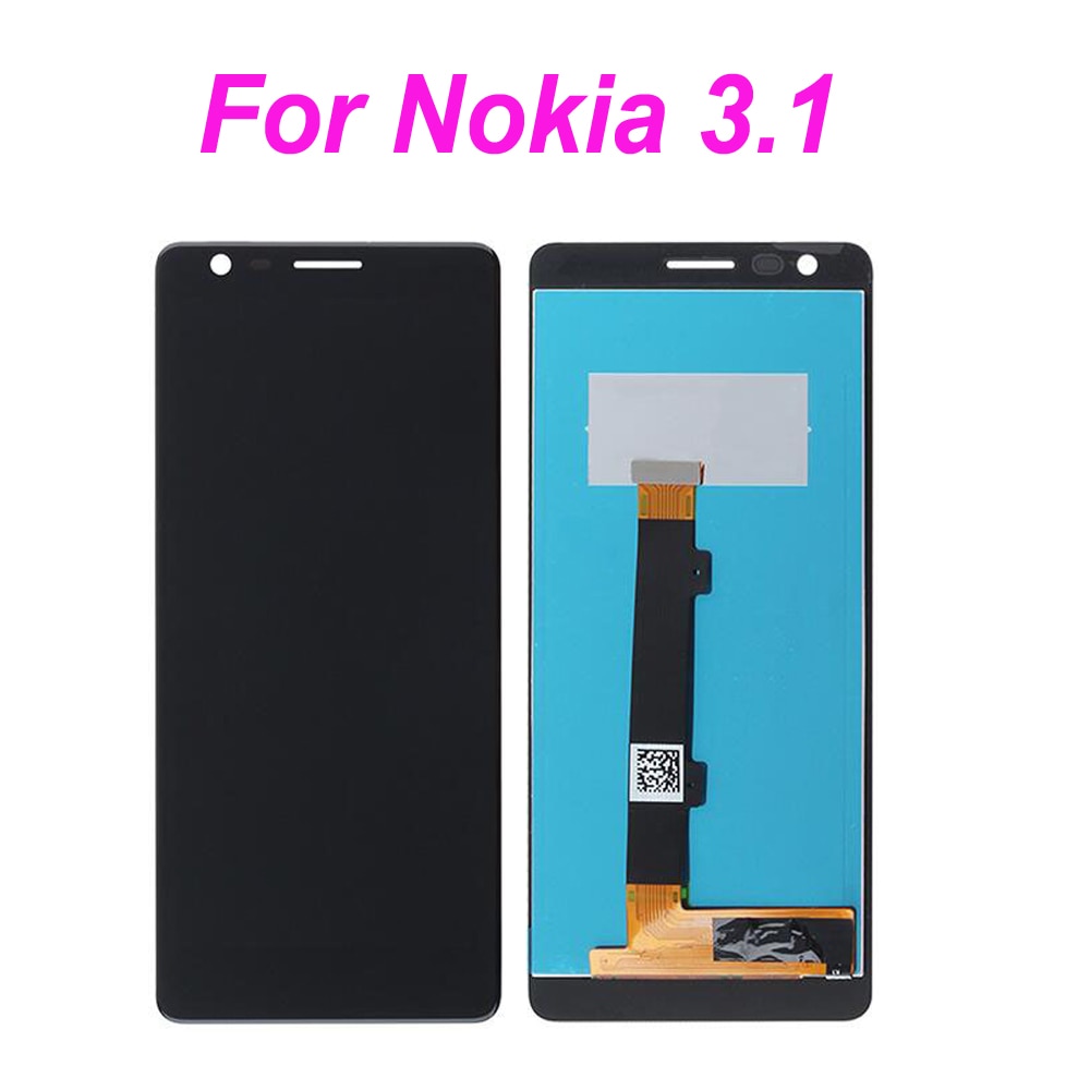 LCD & Touchscreen Digitizer Assembly for Nokia 3.1 / 3.1 Plus - 5.2" / 6" IPS Display - 1280x720 Resolution