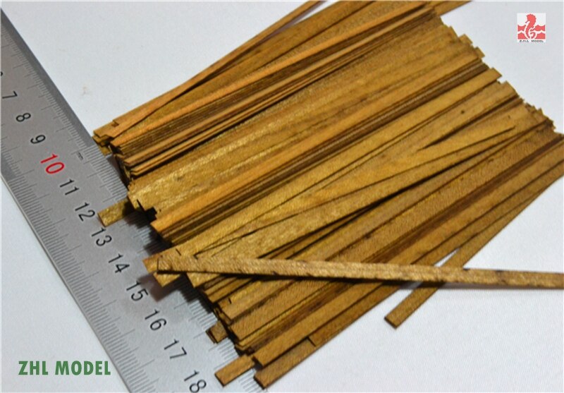 ZHL Golden Teak hout strips 0.5mm dikke 50 stuks model