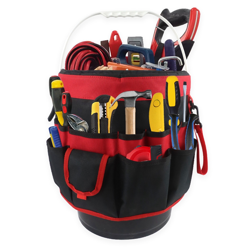 Tool Bucket Organizer Fits 5 Gallon Bucket , Bucket Tool Bag 35 Pockets For Dad , Husband , Boyfriend