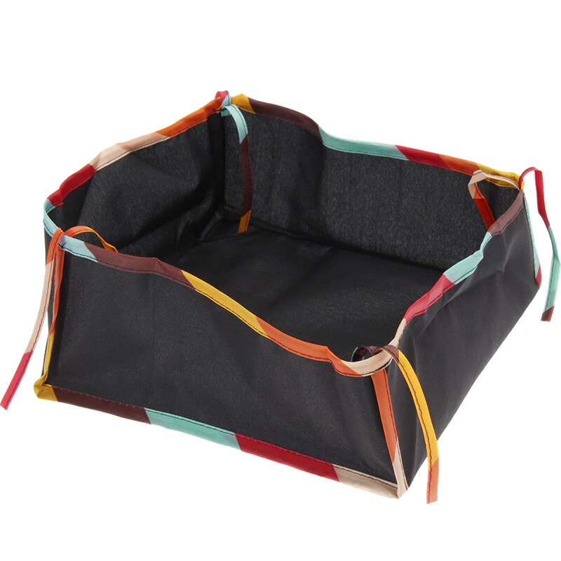 Kinderwagen Mand Pasgeboren Wandelwagen Opknoping Mand Baby Kinderwagen Accessoires Kinderwagen Bodem Mand Portable Organizer Bag: Colorful  30x30cm