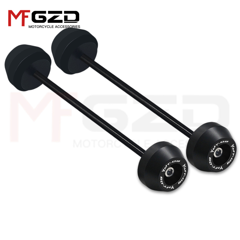 Protecteur de collision d'essieu coulissant de fourche de roue avant et arrière, accessoires de moto mt09 pour YAMAHA MT-09 2022 2023: Bleu