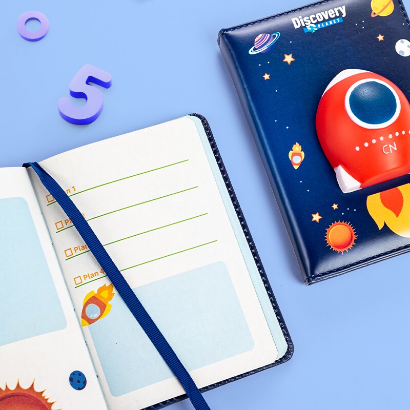 Super Leuke Zachte Drukken Notebooks Roze Meisje Hart Decompressie Memo Pad Briefpapier Kawaii Stijl Journal Illustratie Levert