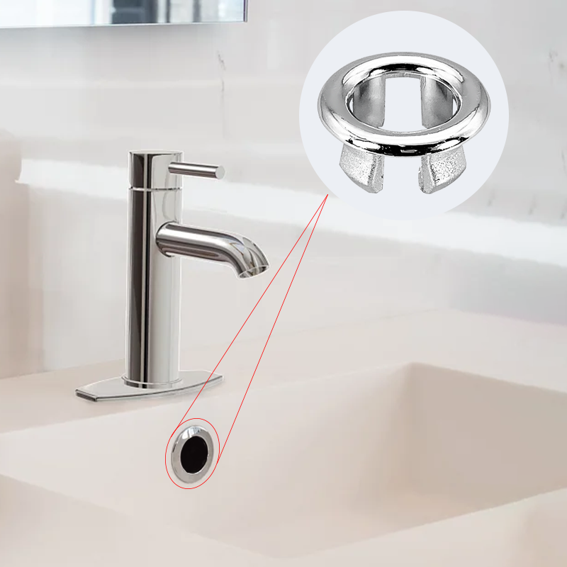 1/2/4Pcs Waschbecken Überlauf Ring Küche Bad Becken Trim Bad Ablauf Kappe Waschbecken Waschbecken Runde überlauf Ring Stecker Becken Zubehör