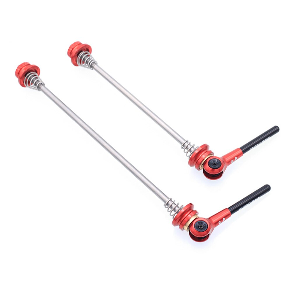 2 pièces/ensemble Ultra léger dégagement rapide avant arrière roue moyeu vélo brochettes titane alliage accessoires pour route vélo axe fixe