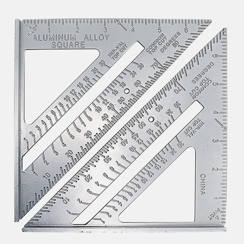 Trisquare Ruler Vs Engineering Square Aluminum Alloy Triangle Square Ruler Measurement T... – Grandado