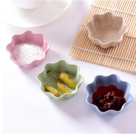 Tableware Bowl Heart Shape Lightweight Seasoning Bowl Food Sauce Kitchen Accessories Dish Appetizer Plates for Kitchen tools: 4pcs14