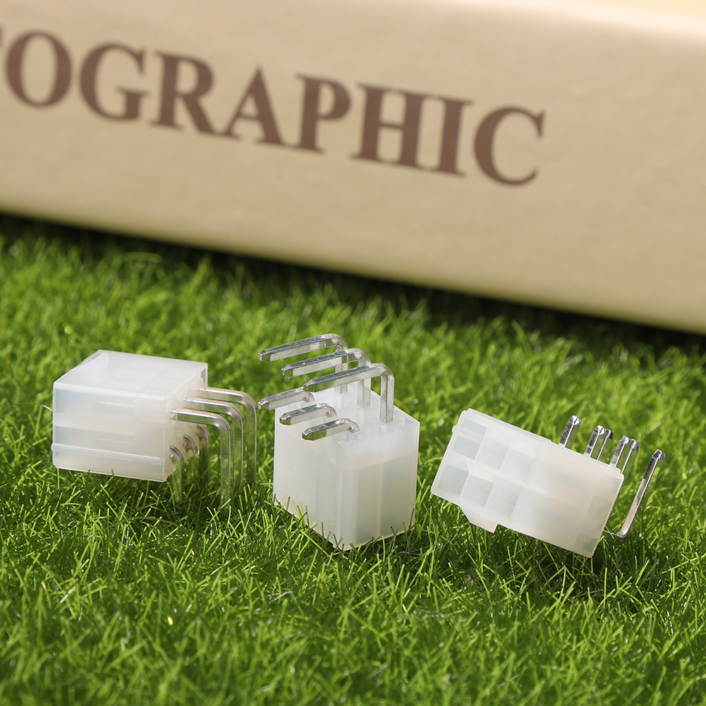 10pcs 6 Pin Power Connector Replacement Power Supply Male Header Accessories for BTC Mining Male Header