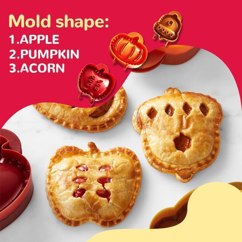 Fall Hand Pie Mallen Feestelijke Apple Pompoen Acorn Vormige Bakvorm Cut &amp; Roll Diy Keuken Accessoires