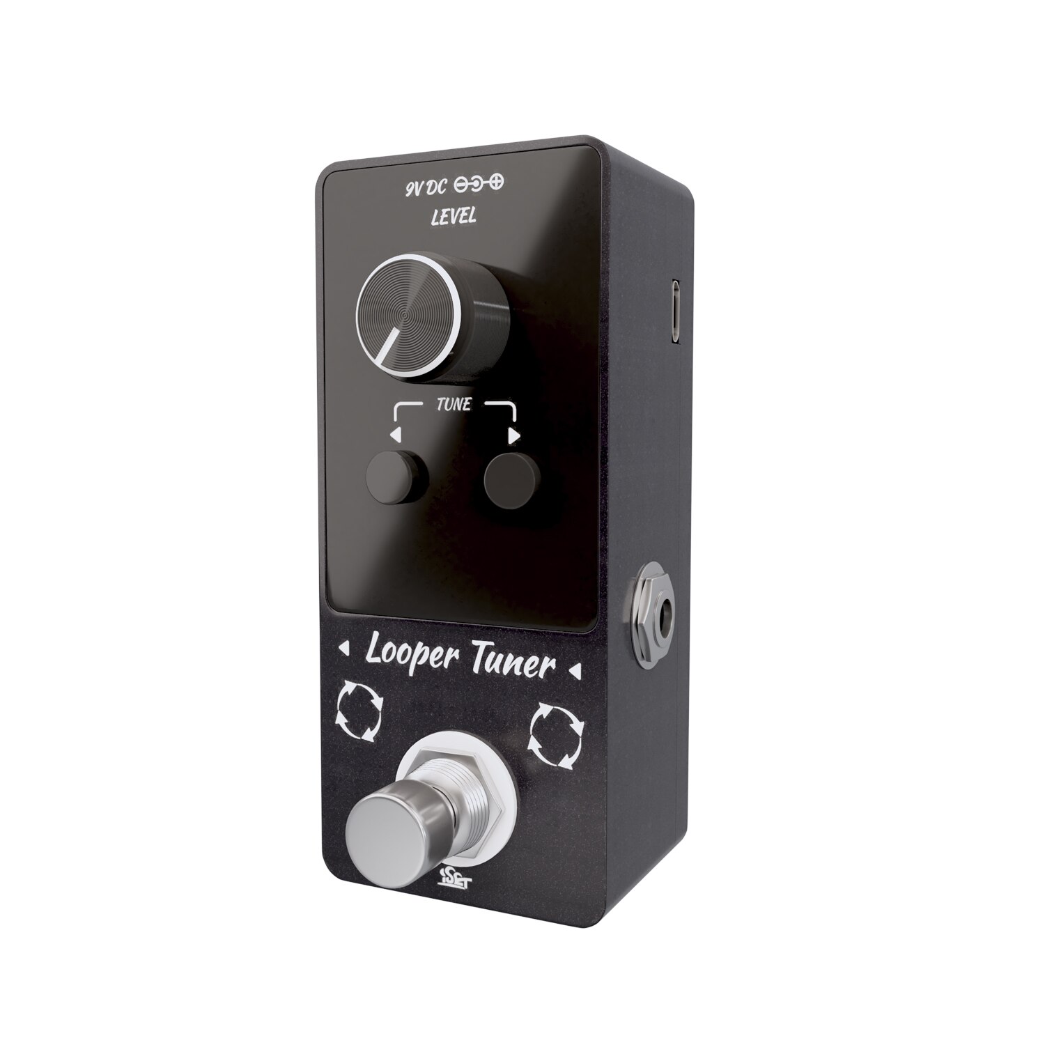 ISET LOOPER PRO Guitar Loop Effect Pedal 9 Loops Total 40 Minutes Recording Time Unlimited Overdubs Built-in Tuner LED Display