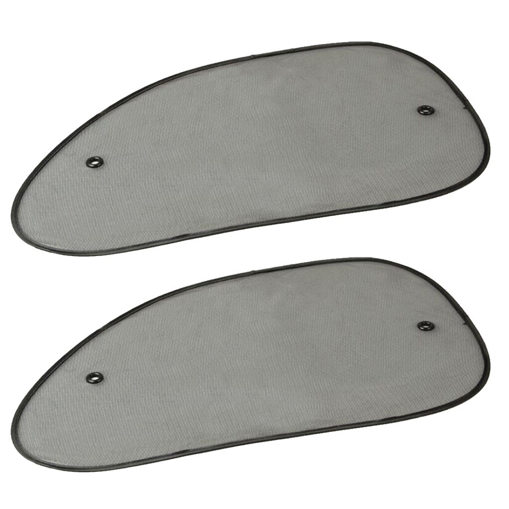 2 Pieces Car Side Window Mesh Sun Shade Anti-UV Sun Visor Foldable