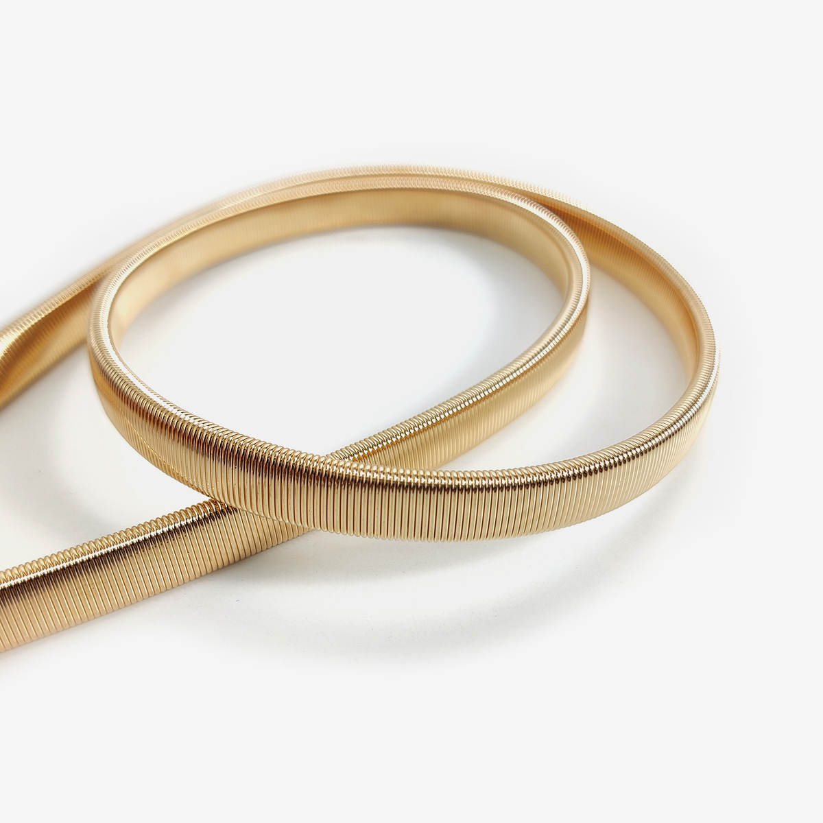 Elastic Gold Chain Belt Female Waist Flower Silver Metal Punk Belts For Women Stretch Thin Waistband