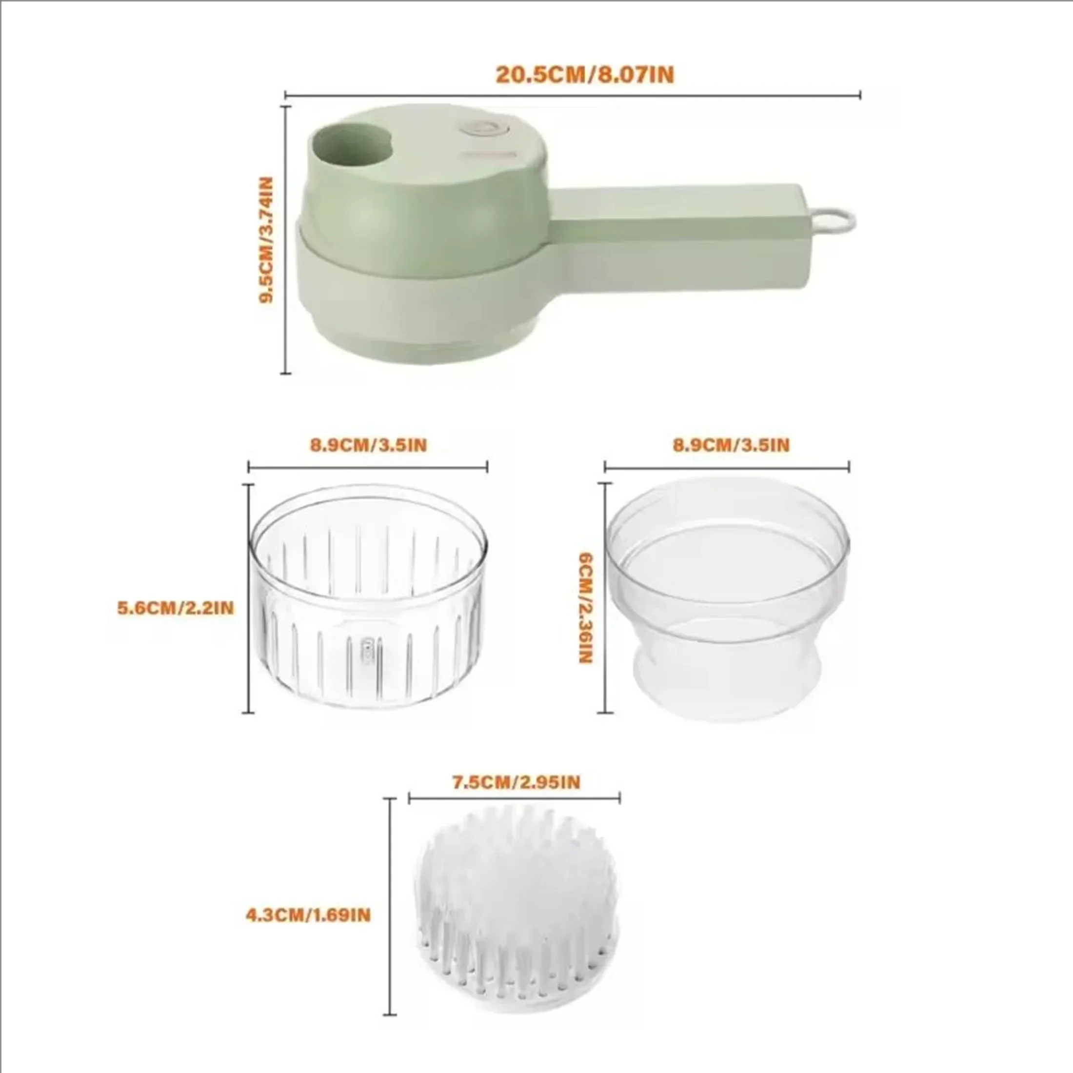 Profesjonalny mini robot kuchenny 1PC — bezprzewodowy elektryczny rozdrabniacz robić czosnku z wielołopatkową funkcją siekania