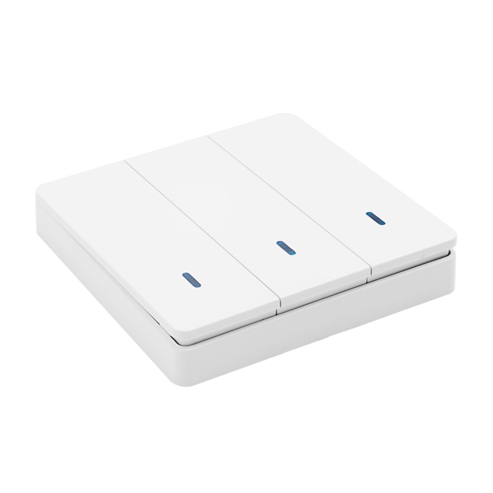 Rubrum 433MHz AC 110V 220V 30A 1CH Wireless Remote Control Switch RF Relay Receiver Push Button Wall Panel Switch For Pump Light: 3 Button Wall Panel