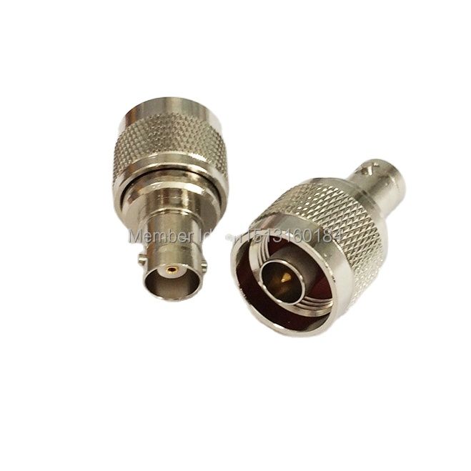 1Pc N Stekker Naar Bnc Vrouwelijke Jack Rf Coax Adapter Converter Connector Recht Vernikkeld