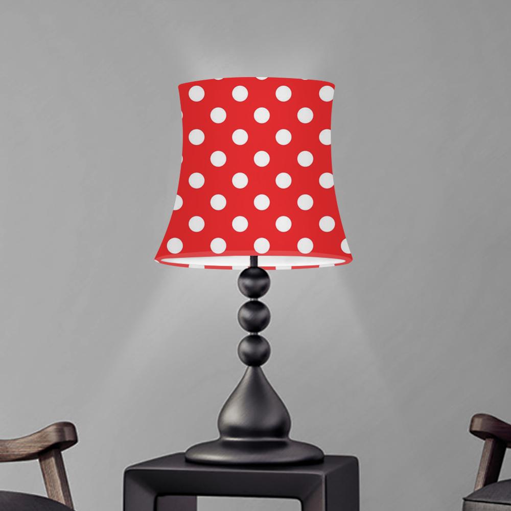 Polka Dot Lampshade for Table Lamp Textile Fabrics Modern Wall Lamp Shade Pendant Lamp Cover Home Bedroom Decoration: YY2217HSL