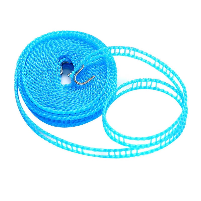 5pcs/set Nylon Clothesline Outdoor Travel Laundry Non-slip Washing Clothes Line Rope 3m/5m LKS177770