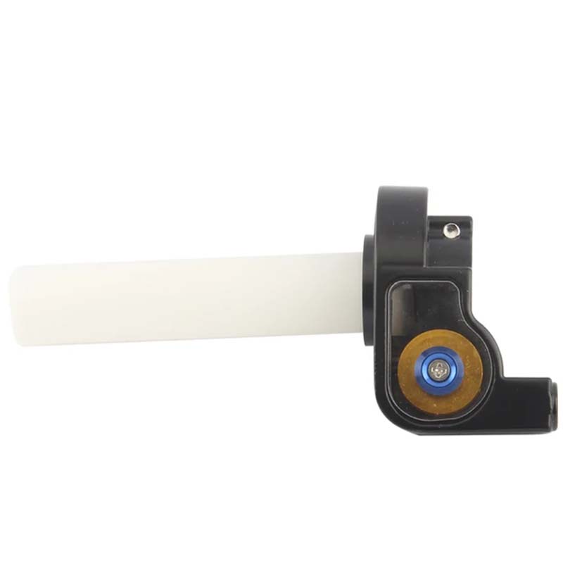 22mm Aluminum Handle Throttle Grip Hand Grips 1/4 Quick Twist Gas throttle Settle With Throttle Cable For Dirt Pit Bike: Gold