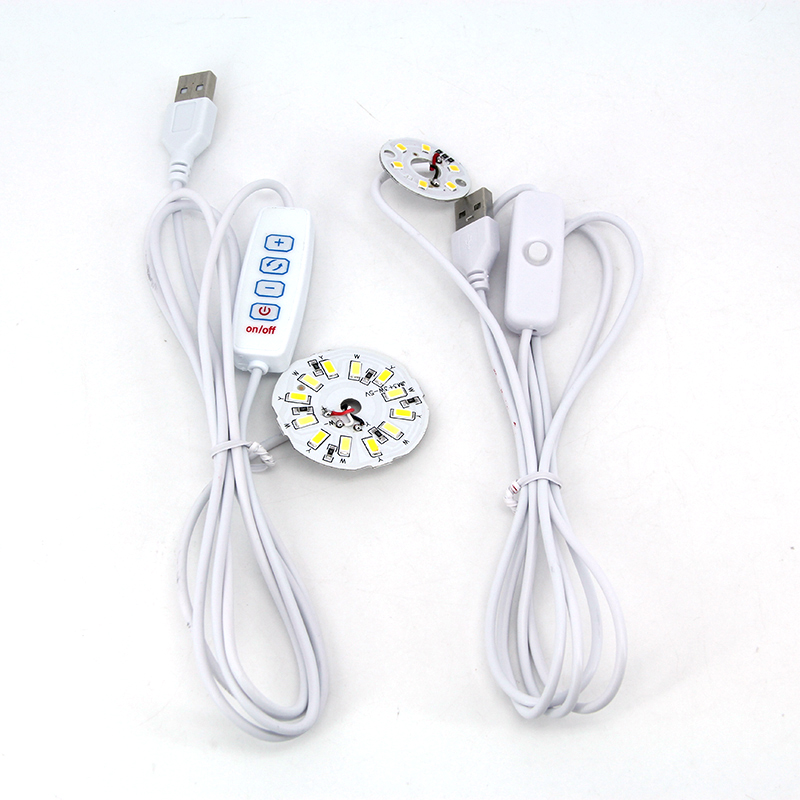 DC 5V 3W USB power cable Switch Dimmable LED Lights 2835 chip single color Reading Night Light Desk Book tablet Lamp