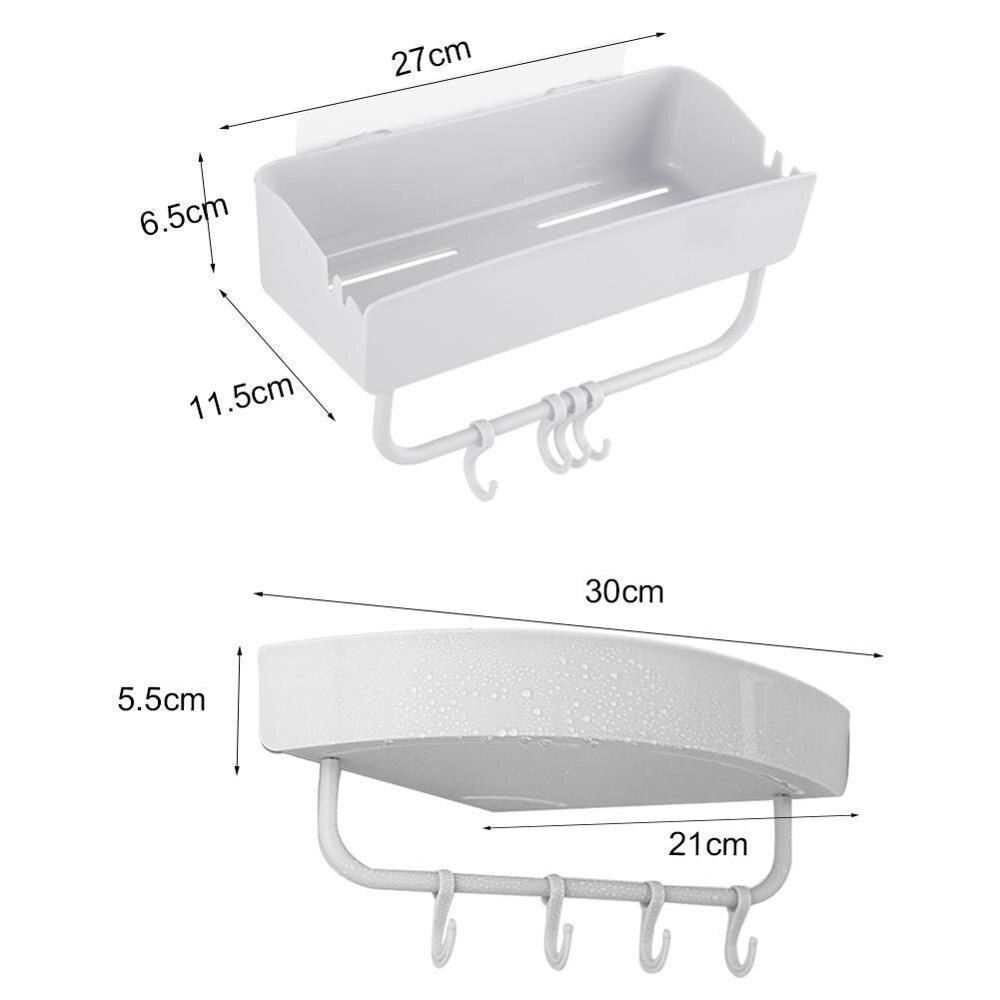 Portable Bathroom Storage Rack Draining Space Storage Storage Saving For Home Plastic Separable Rack Box U9K7