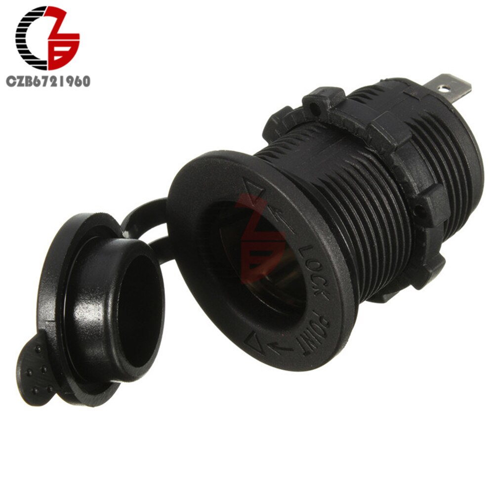 12 V naar 24 V Waterdichte Cover Plug Jack Motor Auto Aansteker Duct Power Met 60 cm Kabel Draad Connector 10A Bescherming Zekering