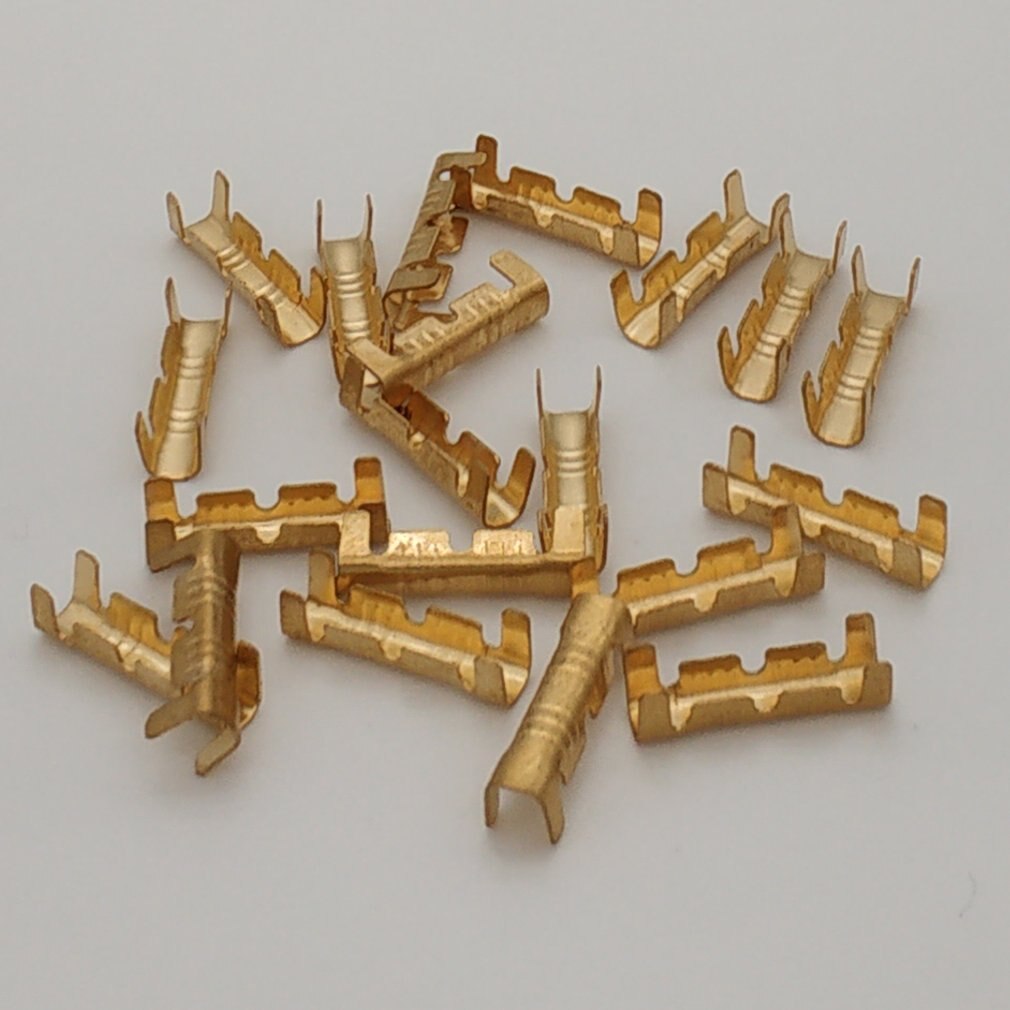 100Pcs Dock Connectors Line Pressing Button Quick Connect Button for Wiring Terminals Electrical Connector Kit