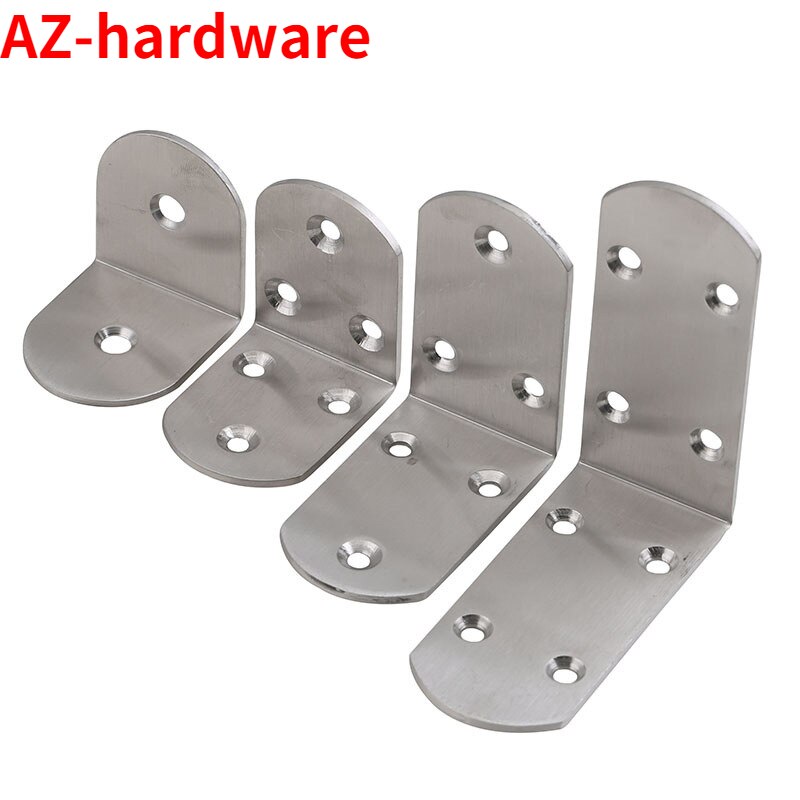 Stainless steel angle code 90 degree right angle code L-shaped angle code connector thickened angle code L-shaped bracket 5PCS