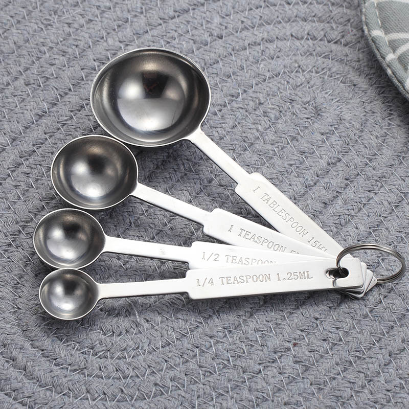 WORTHBUY Stainless Steel Measuring Cup Kitchen Measuring Spoon Scoop For Baking Tea Coffee Kichen Accessories Measuring Tool Set