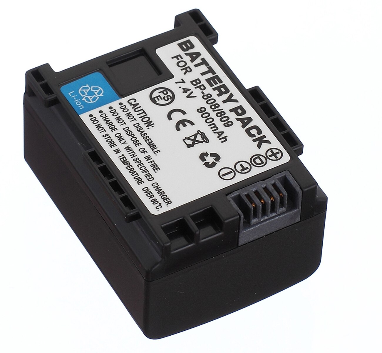 Batterie pour caméscope Canon LEGRIA HFM300, HFM306, HFM307, HFM400, HFM406, LEGRIA HF M300, M306, M307, HF M400, M406: 1x BP-808 Battery