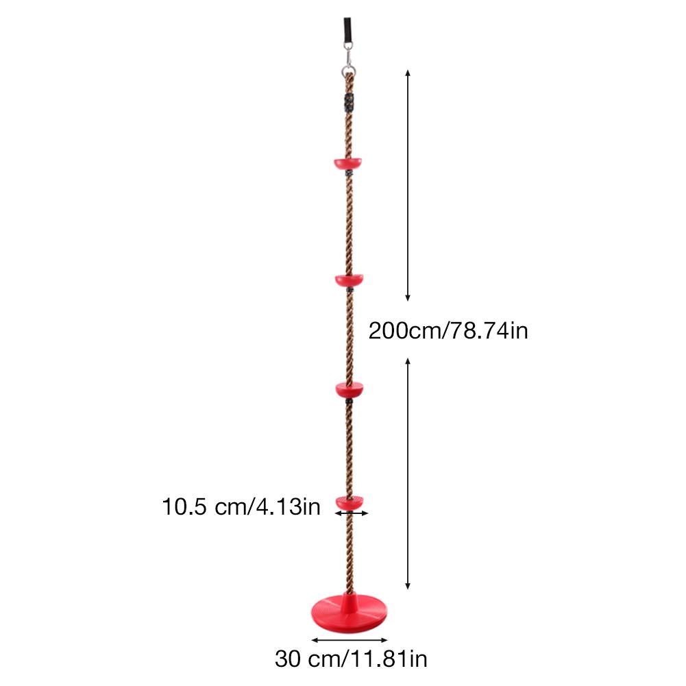 Kinderen Klimmen Disc Schommel Touw Outdoor DIY Fysieke Training Klimmen Touw Accessoires Met Aansluiten Riem Karabijnhaak