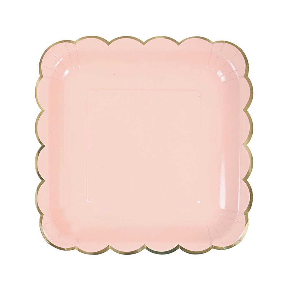 Met servet wegwerpbordset feestdagen papier bruiloft feest eetkamer diner servies bekers salade buiten picknick verjaardag