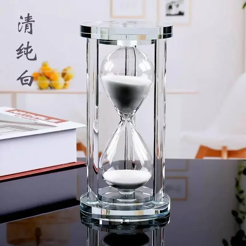 15–60 Minuten Sanduhr Sanduhr Küche Schule Moderne Kristall Stundenglas Sanduhr Sanduhr Teetimer Heimdekoration: Blau / 60 minuten