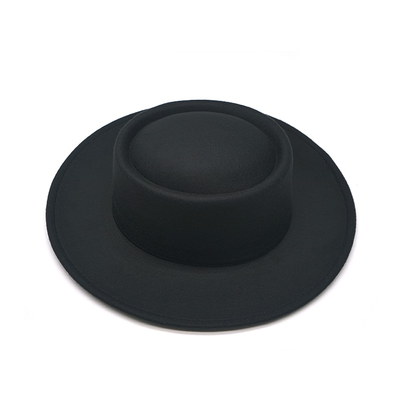 Winter Autumn Women Men Ladies Fedoras Top Jazz Hat Big side hats European American Round Caps Bowler Hats Feminino Gorra