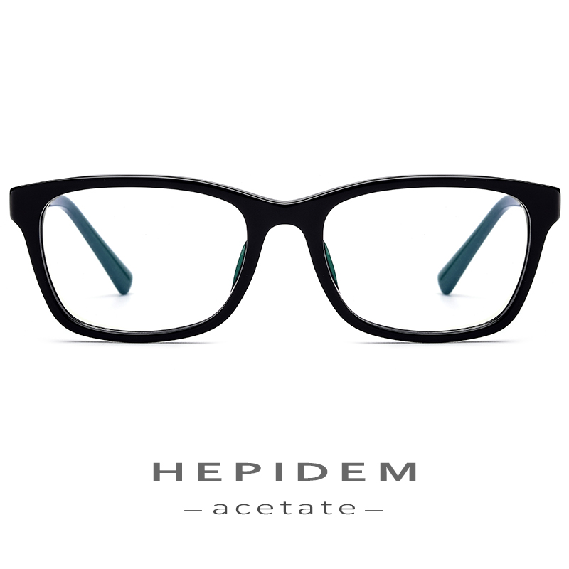 Acetate Optical Glasses Frame Men Myopia Prescription Eyeglasses Women Full Square Nerd Spectacle Eyewear