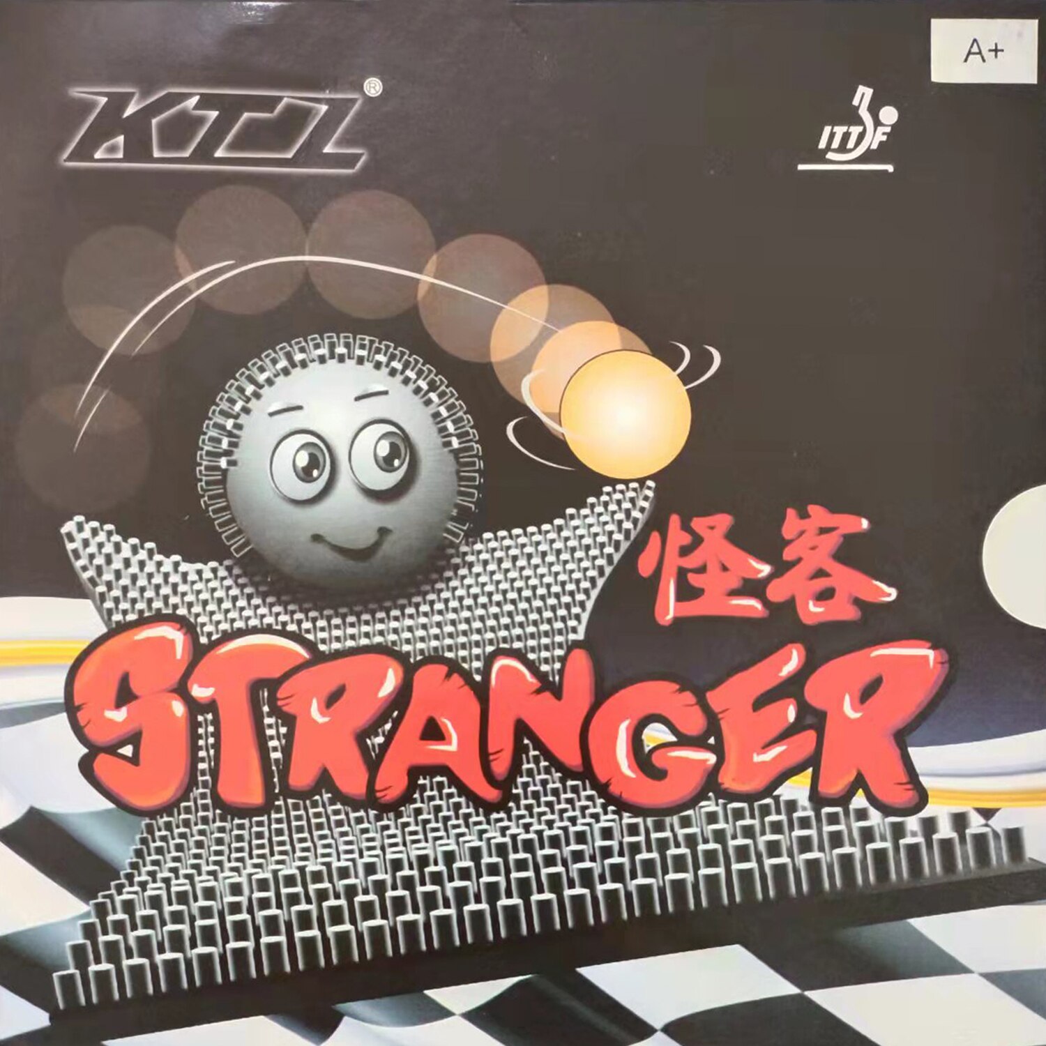 Ktl stranger super big pimples tischtennisbelag, noppenbelag ohne schwammoberseite, ox