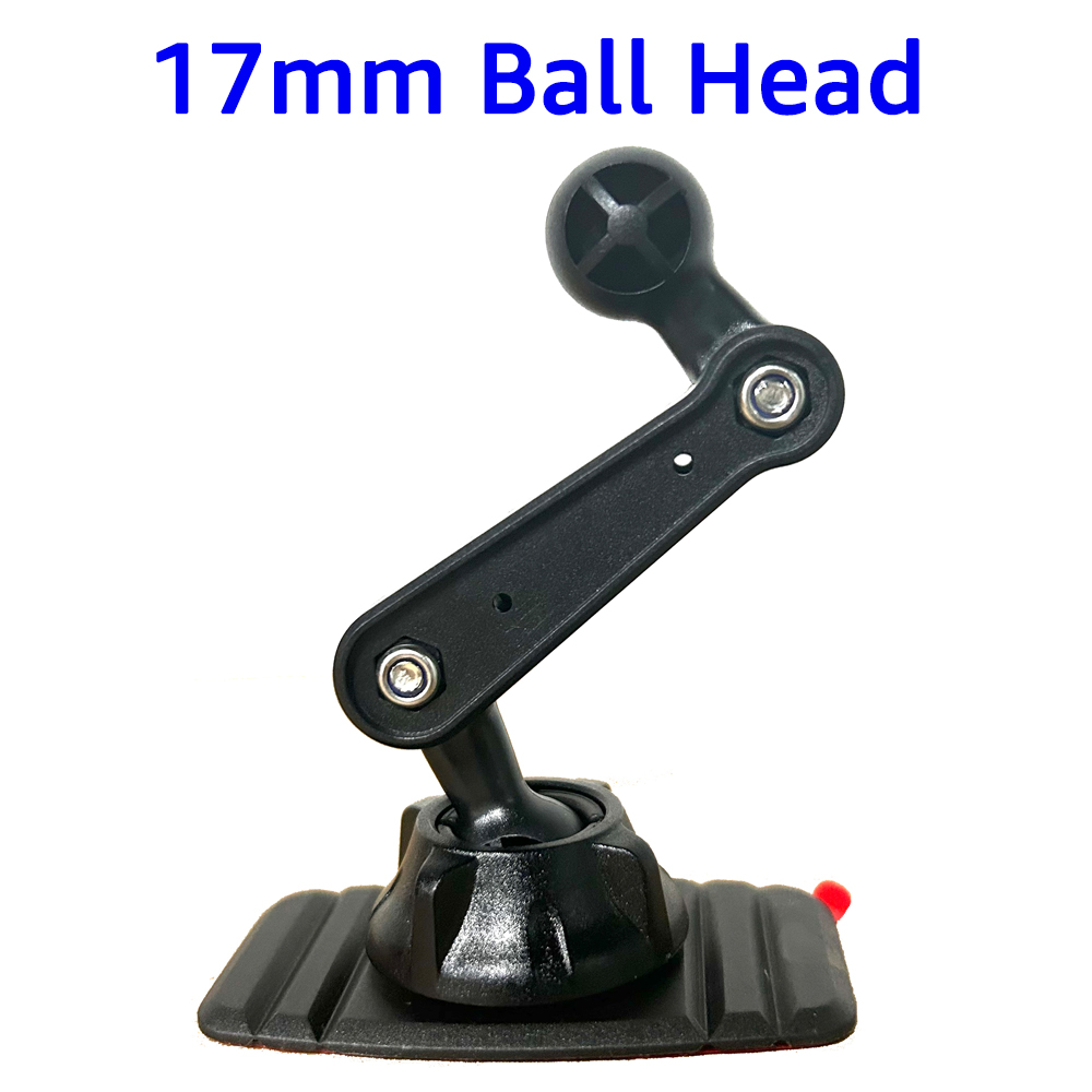 iBudim Upgrade Double 360 Rotation Car Dashboard Cellphone Holder Sticker Base 17mm Ball Head Car Phone Mount Accessories