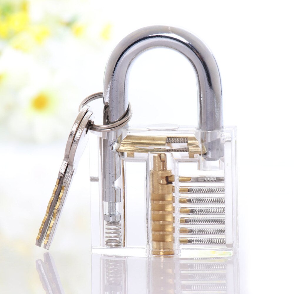 15Pcs Locksmith Tools Kit 3 In 1 Set Transparent Lock Locksmith Wrench Tools Locksmith Broken Key Unlock Tool For Locksmiths