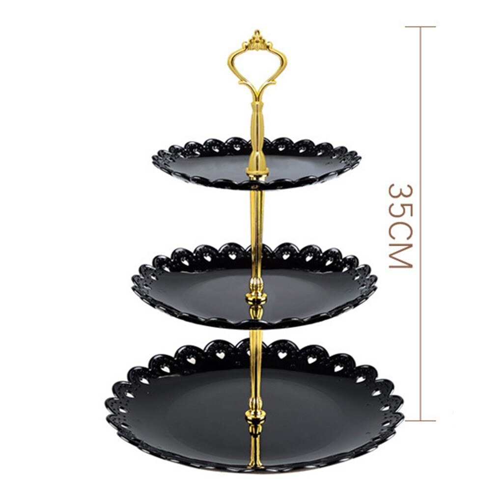 3-Tier Stand Fruit Plate Cake Stand Dessert Vegetable Storage Rack weeding party cake stand kitchen tools Suporte de bolo