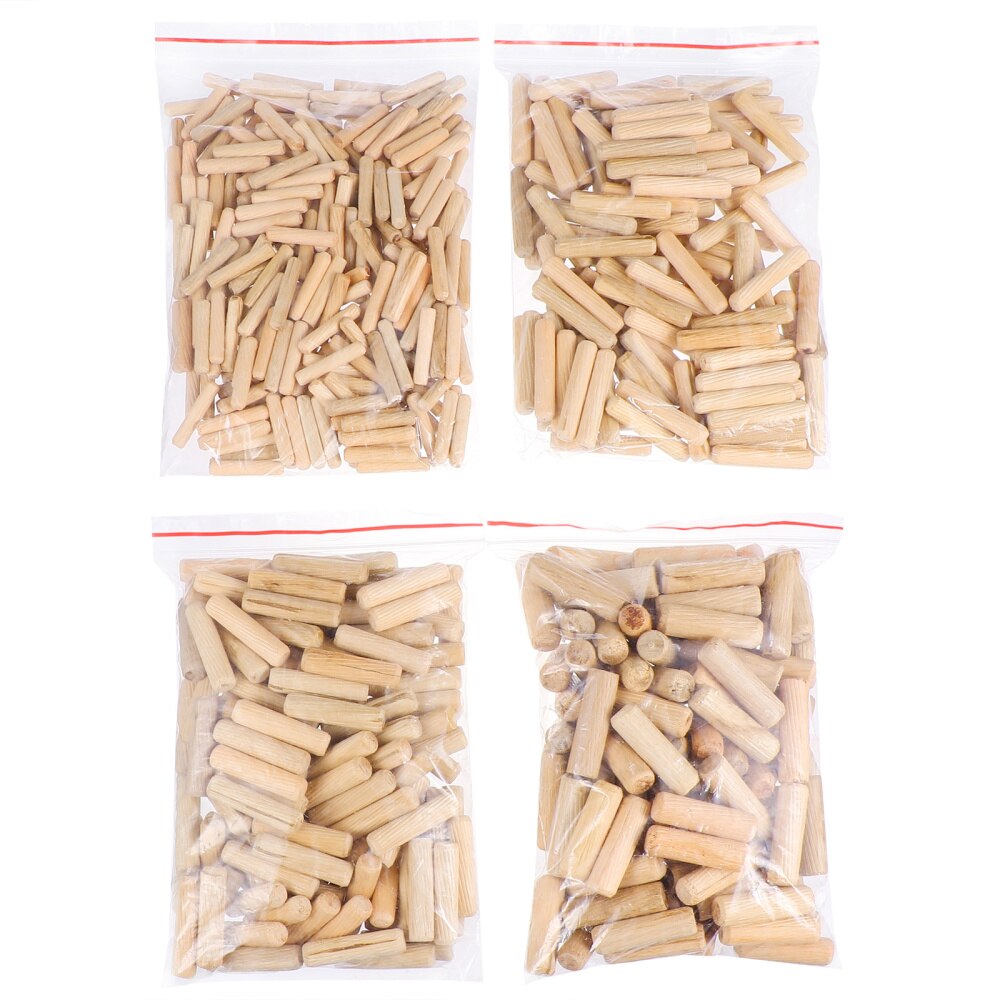 500 Pcs Dowel Premium Furniture Fitting Wood Rods Furniture Wood Parts Premium Wooden Shaft Connector for Home Draw