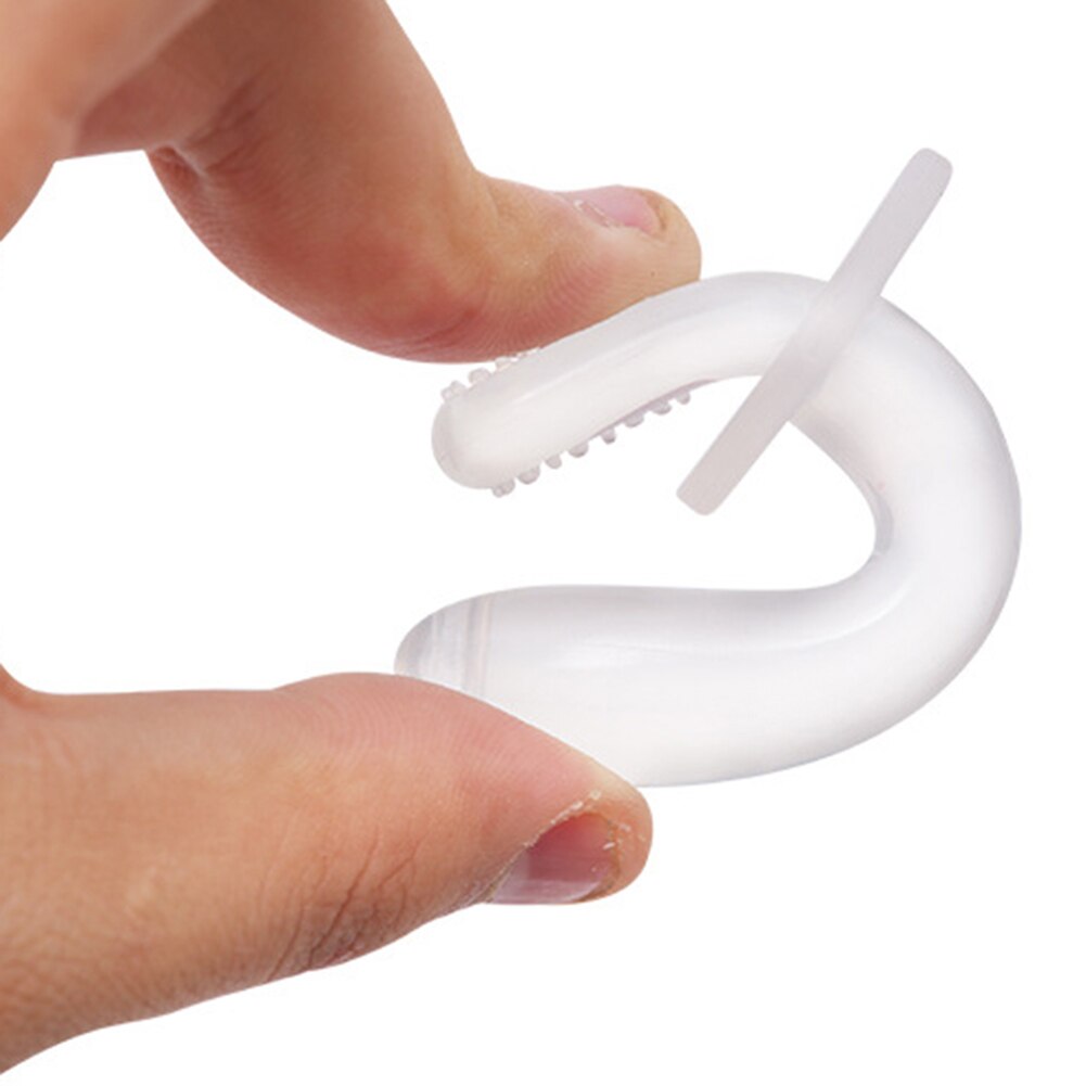 Baby tænderpind flydende silikone bpa gratis bidder legetøj 1 stk spædbarn træning massage tandbørste til nyfødt gennemsigtig bidder